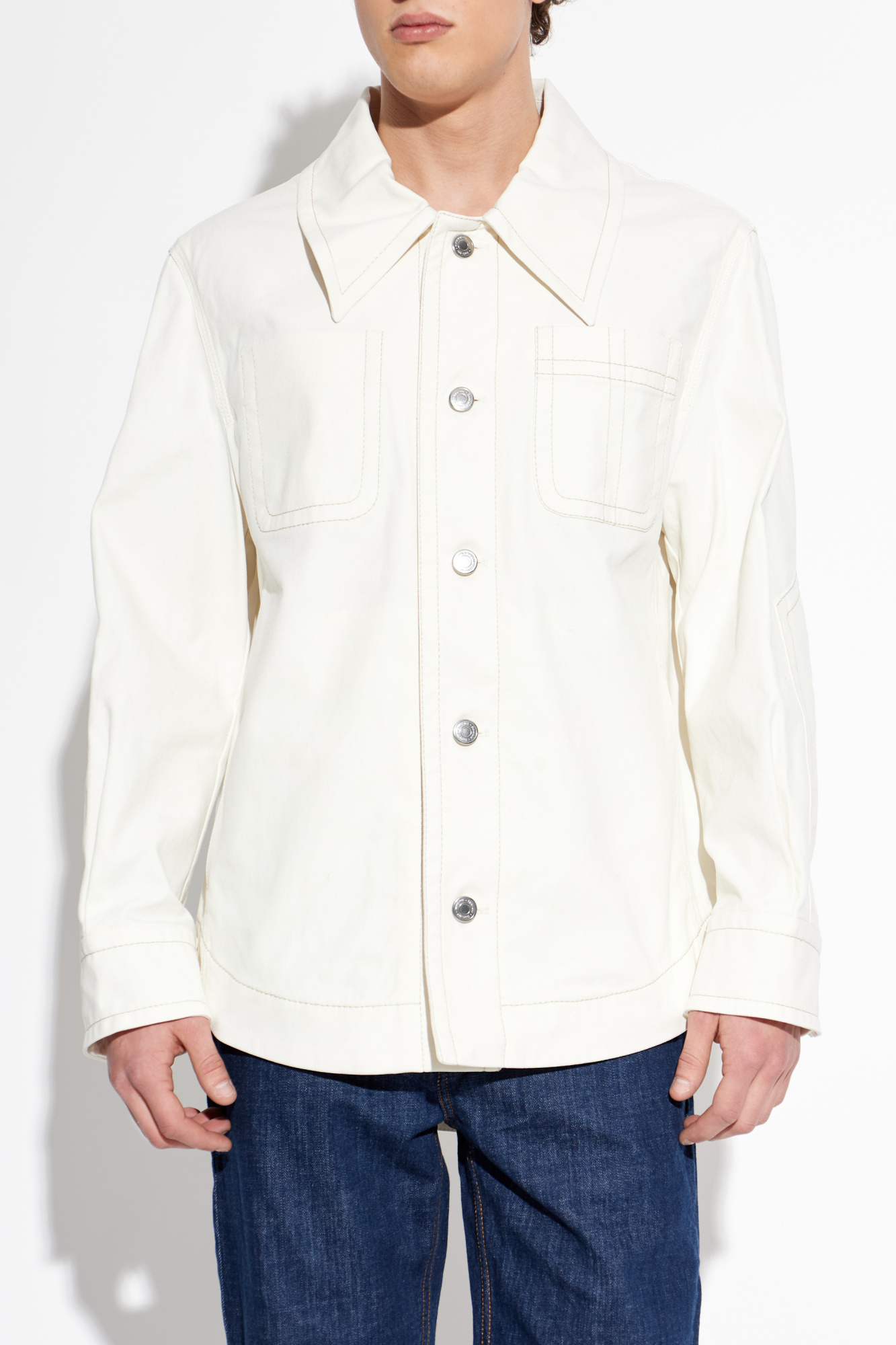 Ami Alexandre Mattiussi Denim jacket with pockets | Men's